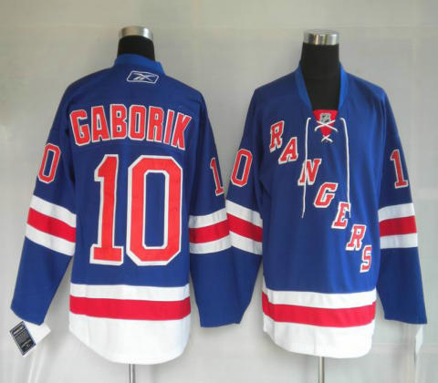 Nhl jerseys NY Rangers 10# GABORIK blue