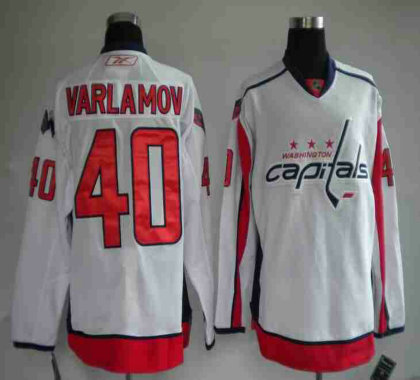 NHL Jerseys Washington Capitals 40# VARLAMOV white