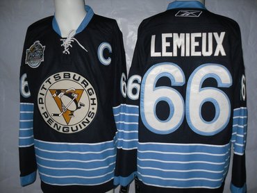 Pittsburgh Penguins 66# LEMIEUX blue [new winter classic jersey]