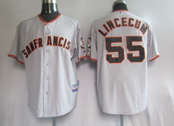 Jerseys San Francisco Giants 55# lincecum Grey