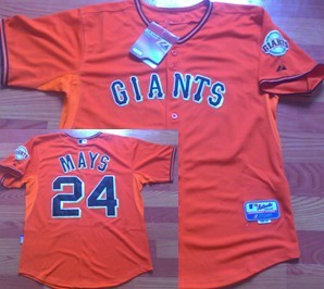 San Francisco Giants #24 May Orange Jersey