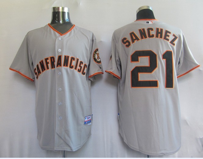 San Francisco Giants 21# Sanchez GREY
