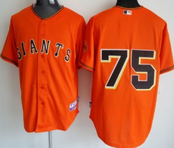 San Fransico Giants #75 Barry Zito Cool Base Orange Jersey