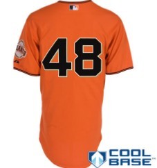San Francisco Giants #48 Pablo Sandoval Orange Jersey