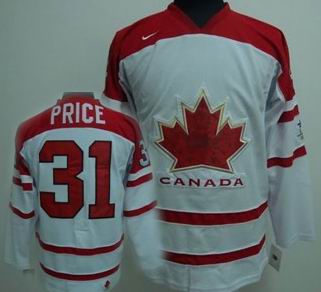 Ice Hockey 2010 OLYMPIC Team Canada 31 PRICE white jersey