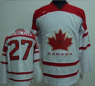 Ice Hockey 2010 OLYMPIC Team Canada 27 NIEDERMAYER white jersey