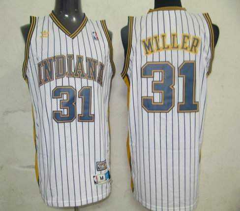 NBA Jerseys Indlana Pacers 31 MILLER white [SWINGMAN