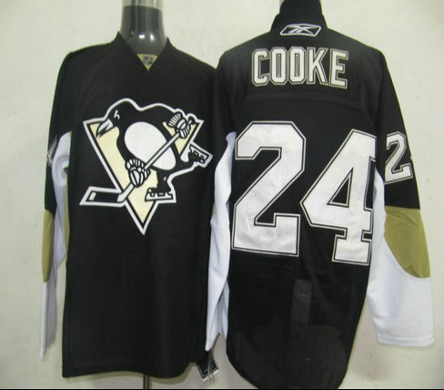 NHL Jerseys Pittsburgh Penguins 24 Cooke Black