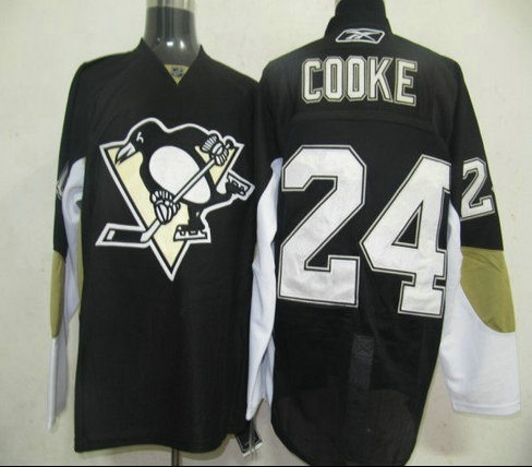 NHL Jerseys Pittsburgh Penguins 24 Cooke Black