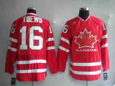 NHL Jerseys 16# Toews Red [Olympic]