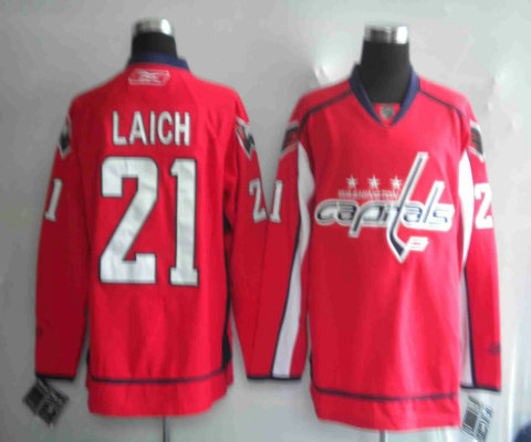 NHL Jerseys Washington Capitals 21# LAICH red