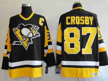 NHL Jerseys Pittsburgh Penguins 87 Sidney Crosby Black CCM