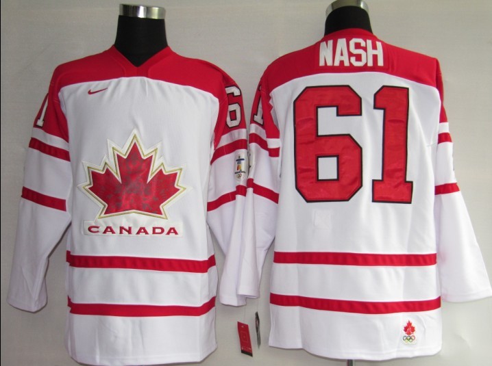 NHL Jerseys 61 NASH white [Olympic]