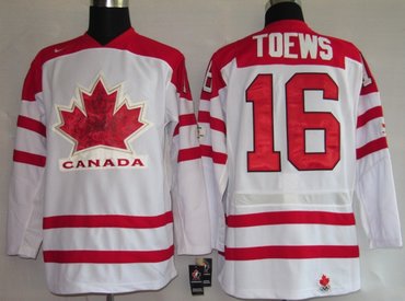 NHL Jerseys 16# Toews white [Olympic]