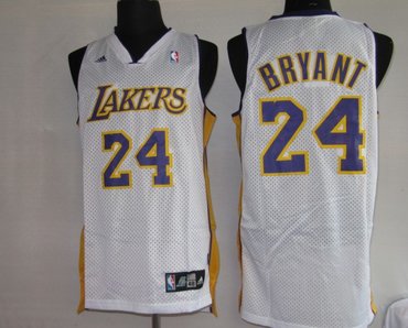 NBA Jersey Los Angeless Lakers 24# Kobe Bryant white