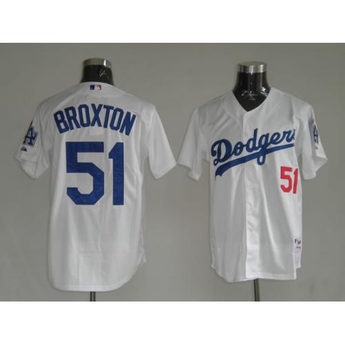 jerseys Los Angeles Dodgers 51 Broxton White