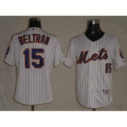 Jerseys New York Mets 15 Beltran Pinstripe