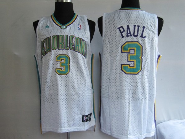 NBA Jersey New Orleans Hornets 3# C.hris Paul white