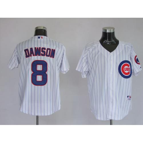 Jerseys Chicago Cubs 8 Dawson Pinstripe