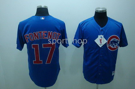 Chicago CUBS 17 FONTENOT majestic Baseball jerseys blue