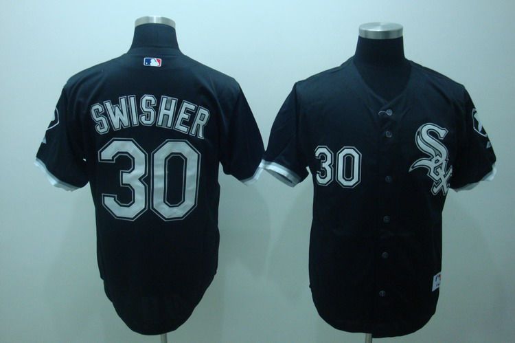 MLB Jerseys Chicago White sox #30 SWISHER BLACK