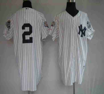 New York Yankees 2 Derek Jeter white Jerseys