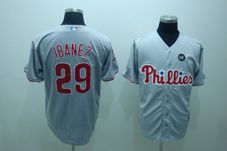 MLB Jersey Philadelphia Phillies 29# IBANEZ grey Jersey