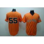 mlb san francisco giants #55 lincecum orange