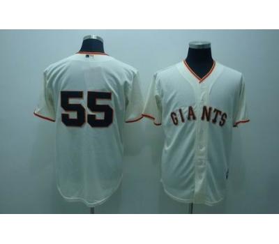 mlb san francisco giants #55 lincecum cream