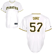 MLB Jersey Pittsburgh Pirates #57 Zach Duke Home Jersey