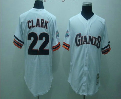 MLB Jerseys San Francisco Giants 22 CLARK white