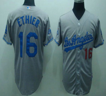MLB Jerseys Los Angeles Dodgers 16# ETHIER Grey