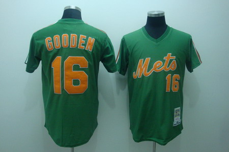 New York Mets 16 Dwight Gooden Mitchell and ness Jerseys