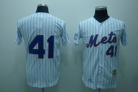 New York Mets 41 Tom Seaver Mitchell and Ness Baseball Jersey