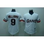 San Francisco Giants #9 williams jerseys m&n white