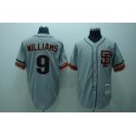 San Francisco Giants #9 williams jerseys m&n grey