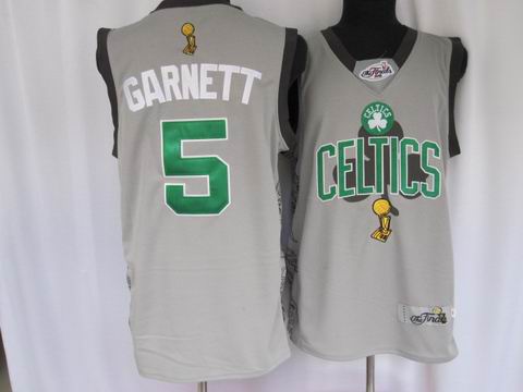 boston celtics #5 garnett grey