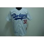 mlb los angeles dodgers #32 koufax white
