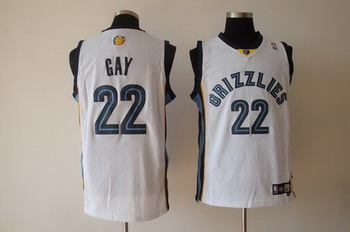 Memphis Grizzlies 22 GAY white SWINGMAN jerseys Memphis Grizzlies 22 GAY white SWINGMAN jerseys