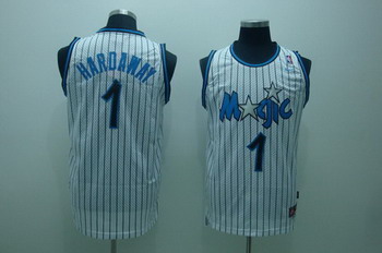 Orlando Magic 1 Penny hardaway white black stripe Orlando Magic 1 Penny hardaway white black stripe