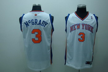 NEW YORK KNICKS 3 McGRADY white SWINGMAN jerseys NEW YORK KNICKS 3 McGRADY white SWINGMAN jerseys