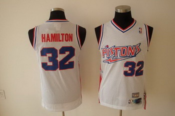 Detroit Pistons 32 HAMILTON white SWINGMAN jerseys Detroit Pistons 32 HAMILTON white SWINGMAN jerseys