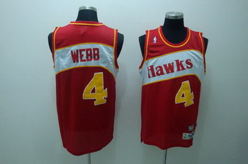 Atlanta Hawks 4 WEBB red SWINGMAN jerseys Atlanta Hawks 4 WEBB red SWINGMAN jerseys