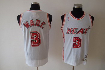 Miami Heat 3 Wade white Swingman jerseys Miami Heat 3 Wade white Swingman jerseys