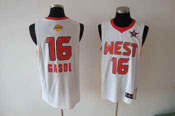 2009 ALL STAR WEST 16 GASOL white SWINGMAN jerseys 2009 ALL STAR WEST 16 GASOL white SWINGMAN jerseys