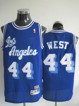 Los Angeles Lakers 44 WEST blue swingman jerseys Los Angeles Lakers 44 WEST blue swingman jerseys