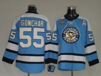 Pittsburgh Penguins 55 Gonchar BLue
