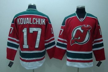 New Jersey Devils 17 IIlya Kovalchuk Red jerseys