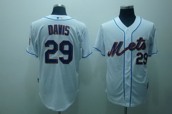 New York Mets 29 IKe davis white Jerseys