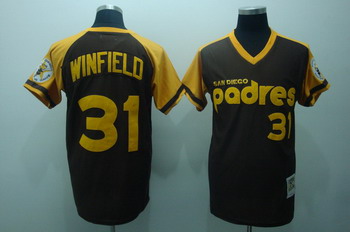 Dave Winfield 31 1978 San Diego Padres Throwback Jersey (Brown)